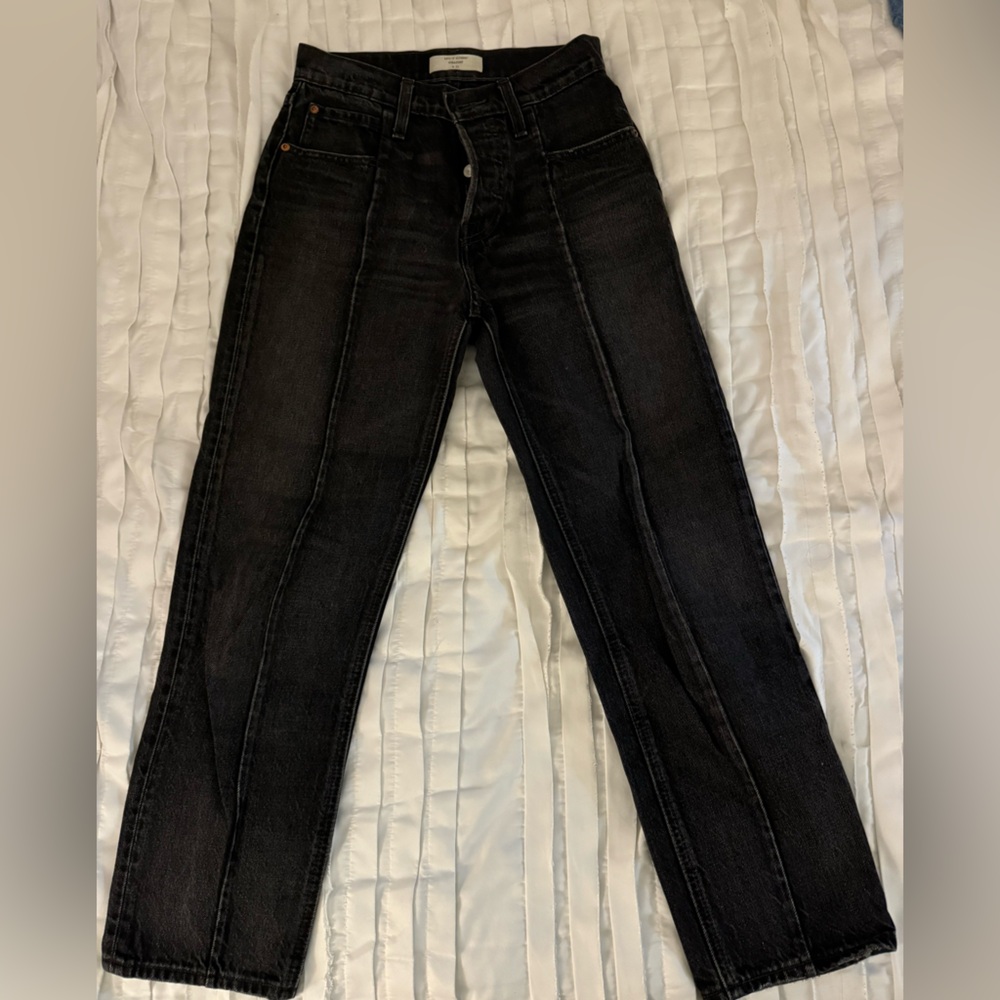 Levi’s black straight leg jeans